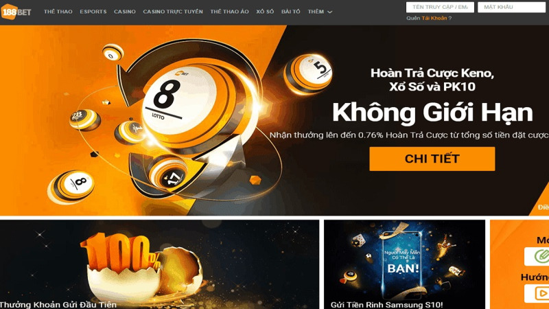 188Bet có nhiều kho game đẳng cấp 