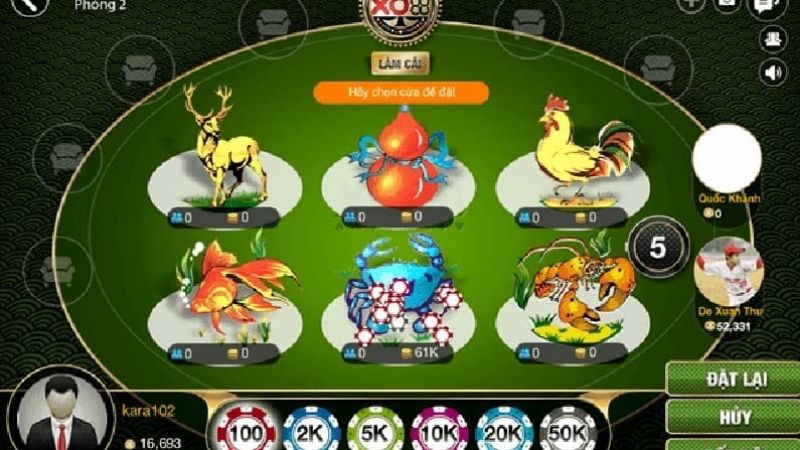 Bầu cua cá mini siêu hot - Top game nổ hũ tặng tiền khởi nghiệp hay