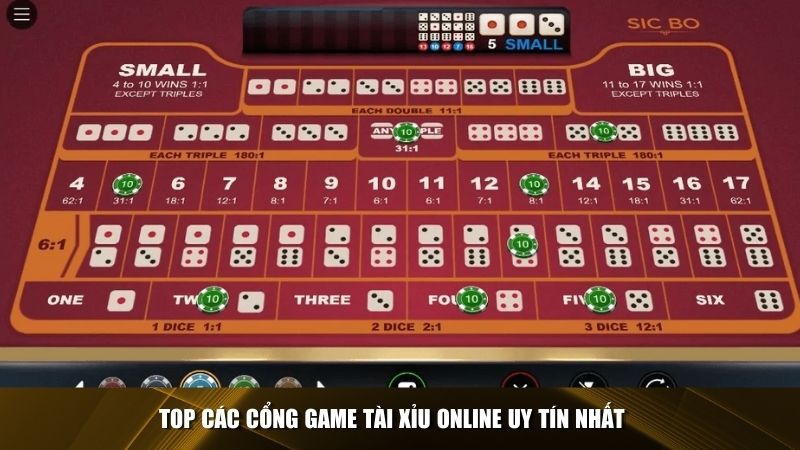 Những sân chơi tài xỉu online hàng đầu hiện nay