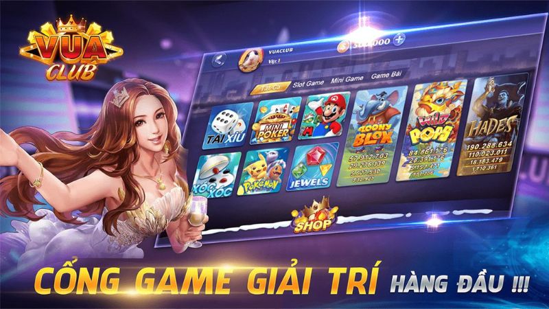 Kho game đặc sắc tại VuaClub thu hút các game thủ